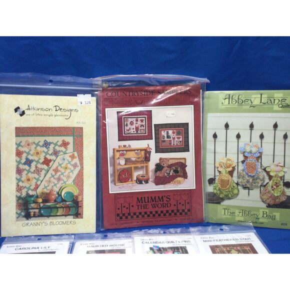 Vintage 90s Quilting Pattern and Instructions lot of 9 - Picture 2 of 10